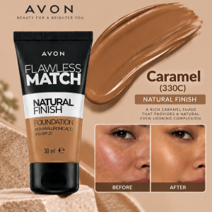 AVON Flawless Match Foundation ✨ Your Perfect Shade Match! Natural Flawless Skin Look | Lightweight + Hydrating Makeup