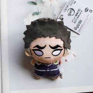 Cute Anime Demon Slayer Mitsuri Kanroji Muichiro Tokito Kyojuro Rengoku Plush Keychain Kids Stuffed Toys Gift