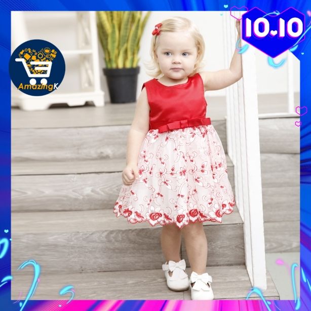 Kids Dresses Dress Lace Kanak Kanak TangGuoWu Lace Princess Dress Gown 3colour Gaun Kanak Kanak-Kanak