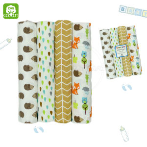 Bedong Bayi Isi 4 Bahan FLANEL Selimut Bayi Alas Tidur Bayi Pelengkapan Bayi Baru Lahir BC-206