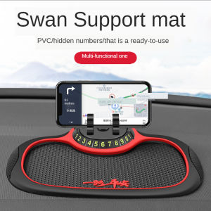 Multi-Functional Car Dashboard Non-Slip Pad Phone Holder 360 Rotation Silicone Anti-Slip Sticky Mat Organizer Auto Accessories