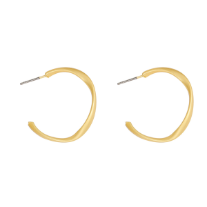 ต่างหูต่างหูสไตล์ใหม่สร้างสรรค์เรียบง่ายรูปทรงเรขาคณิตบิดต่างหูวินเทจบุคลิกภาพด้านต่างหู