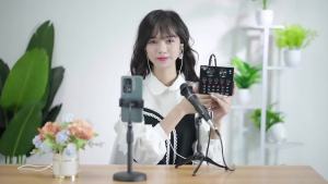 V8 Bộ Card Âm Thanh Anchor Thiết Bị Phát Sóng Trực Tiếp Card Âm Thanh Điện Thoại Di Động Micro Hát Nhanh Trọn Bộ Micro k Bài Hát Thần Thánh