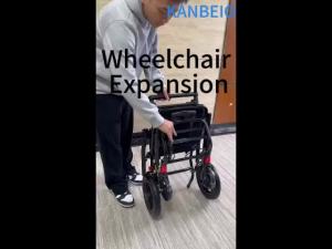 Ready Stock 8.2kg Lightweight Foldable Manual Wheelchair Breathable Oxford Cushion Compact Design for Elderly Home Travel Airplane