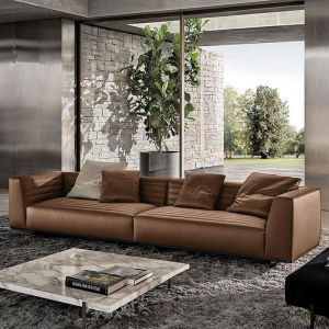Sofa Genuine Leather Sofa Living Room First Layer Cowhide Four Seats