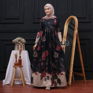 Gamis Batik Pekalongan Terlaris Gamis Muslim Syari Baju Katun Polymicro Batik Kondangan Modern