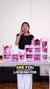 Doll House Toy Dollhouses Castle Building Block Assembly Toys For Girls Over 3 Years Old Puzzle