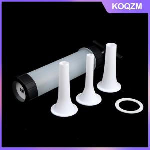 KOQZM Meat Fillers Machine Sausage Maker Stuffer Push Manual Press 3 Nozzles Funnel