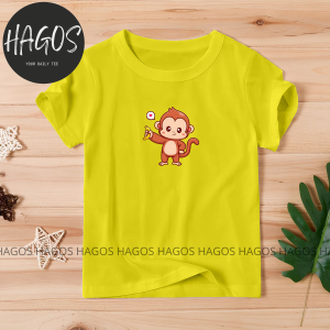 HAGOS ATASAN KAOS KIDS ANAK CEWEK COWOK LAKI LAKI PEREMPUAN COTTON KATUN LENGAN PENDEK DISTRO MONKEY