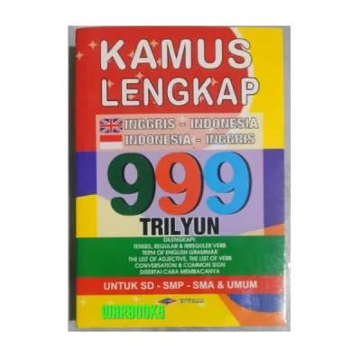 Kamus Lengkap Bahasa Inggris 999 Triliyun ukuran 105 x 145 mm