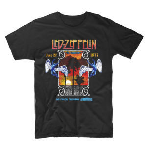 kaos band oversize led zeppelin inglewood rock legend t shirt dewasa pria wanita