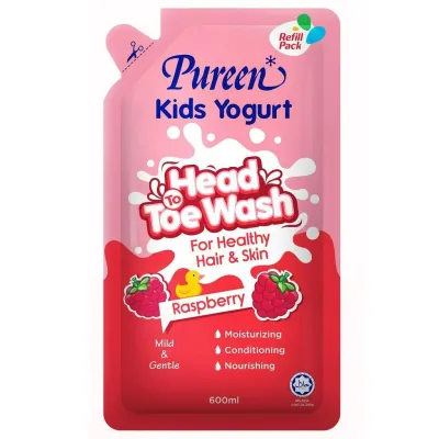 Pureen Kids Yogurt Head to Toe Wash Refill (600ml)