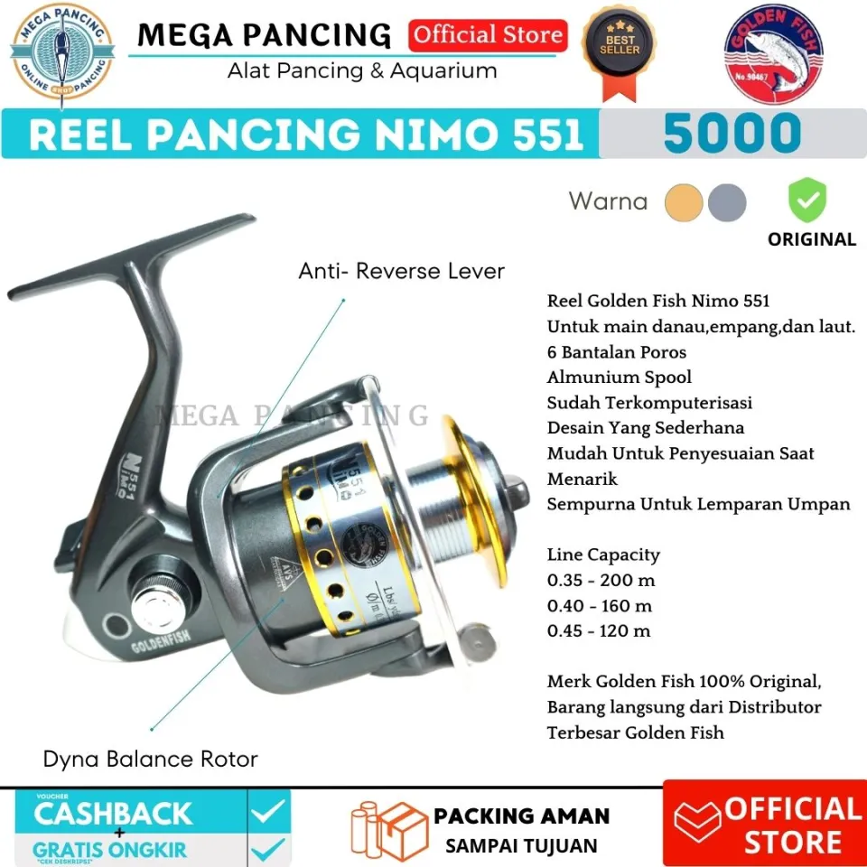 Reel Pancing Spinning Golden Fish New Weapon WP31X Legendaris