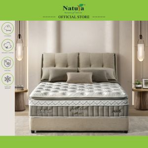 Natura Organic Series Aura 13" Mattress/Free Delivery/12-Year Warranty/Organic Cotton/Cashmere/ Sanitized AG/Aero Core/Cool Gel Memory