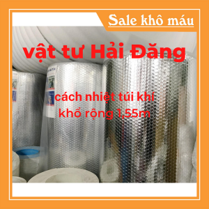 Tấm cách nhiệt chống nóng mái tôn (Khổ 155m x dày 4mm x dài từ 15m-20m-25m-30m-35m-40m) tấm cách nhiệt 2 mặt bạc (Loại 1)