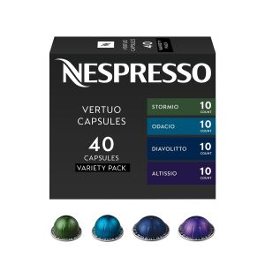 Nespresso Vertuo Dark Assortment Variety Pack 40-Count Coffee Pods