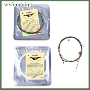 wxfengying Bộ 4 dây đàn guitar UKULELE dây nylon đầy màu sắc cho đàn Ukulele 21/23/26 inch