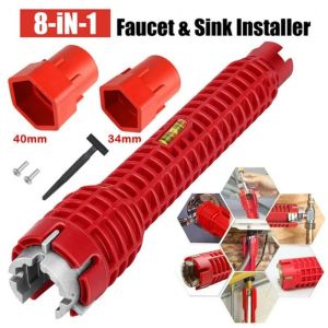 Dụng Cụ Mở Vặn Vòi Chén Lạnh Và Nóng lạnh Cờ Lê Chuyên Dụng Kèm Livo Vặn Dây Cấp Nước Ốc Chân Vòi Chén Đa Năng