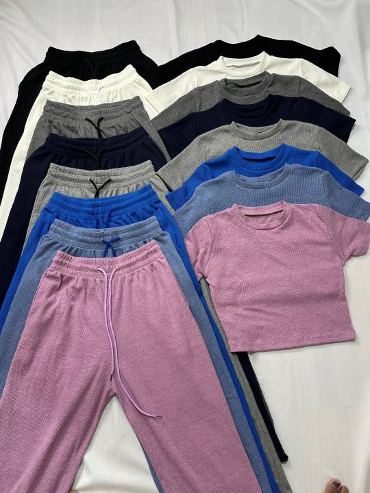 NEW%20TRENDY%20TERNO%20WAFFLE%20%20LAZY%20OUTFIT%20TOP%20AND%20PANTS.%20-%20Image%208