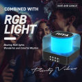 TOYA 303 Bluetooth Speaker With 2 Mic for Family Karaoke  Rhythm-Synced LED Lights Long Battery Life  Perfect Christmas Gift for Parties TWS Wireless and Bluetooth Speakers. 