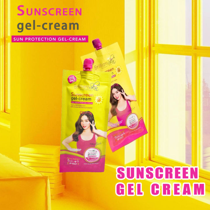 Advanced Hydrating Sunscreen Gel-cream Sachet 50g SPF30 Brilliant skin ...