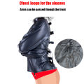 【New arrival】 Lingerie Straitjacket With Crotch Strap Sm Games Straight Jacket Harness Slave Role Gimp Costumes. 