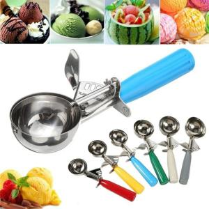 HUANG Rice 9 Sizes Fruit Dough Kitchen Ice Cream Scoop Mash Ice Ball Spoon Food Portioner Cutter