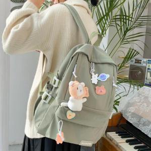 Ready Stock Schoolbag Womens Korean Harajuku ulzzang high school students versatile ins style backpack women Casual beg