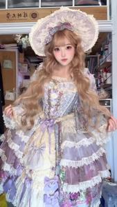 FCalice garden Stylish Temperament Long Curly Wig