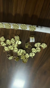 Fingertip Manicure Palette Ring DIY Nail Art Design Color Mixing Palette Finger Rings Metal Nail Art Palette Ring