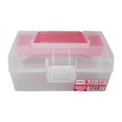 Yamada Plastic Storage Box With Lid And Handle Mini - Pink