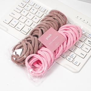 50pcs Hair Tie Gradient Color High Elastic Stretch Rubber Hair Bands Girl ponytail hair loop jewelry