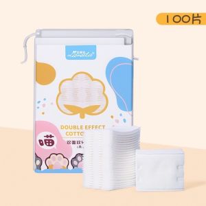 【COD】100pcs Cotton Pad Facial Cotton Pad Make-up Cotton Facial Cleansing Disposable 100% Cotton