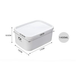 Food Grade PP Fresh-keeping Box Multifunctional Sealed Refrigerator Storage Box Microwave Lunch Box