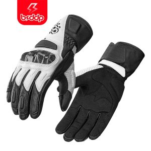 Bsddp cổ điển Găng tay đua xe máy da KÍN NGÓN hiệp sĩ Motocross guantes chống thả xe máy off-road Găng tay nam nữ