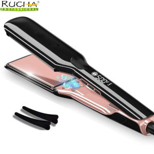 Máy duỗi tóc RUCHA Điều trị keratin nhiệt độ cao chuyên nghiệp 500F Máy Ép Tóc cho tóc xoăn Phục hồi hư tổn 2026