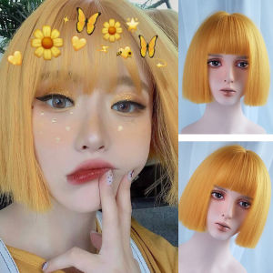 Amazon European and American fashion wig short hair Bobo head Internet celebrity handsome short straight hair modified face wig