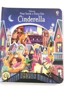 New Cinderella Usborne peep inside หนังสือนิทานภาษาอังกฤษ หนังสืออัสบอร์นเน่ หนังสือภาษาอังกฤษ หนังสืออ่านสำหรับเด็ก หนังสือ