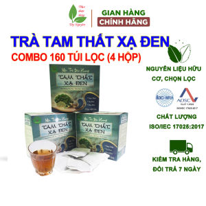 160 gói trà tam thất xạ đen trà túi lọc xạ đen tam thất Bảo Khang thanh nhiệt mát gan giải độc tiêu u tăng đề kháng