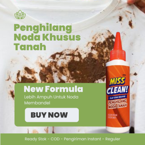 Miss Clean Penghilang Noda Tanah Pada Baju Pakaian Yang Membandel