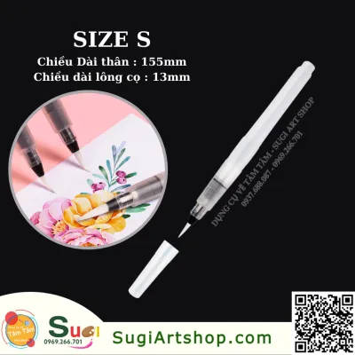 Cọ vẽ bơm nước Waterbrush Cọ nước Water brush (thân màu trắng dài)