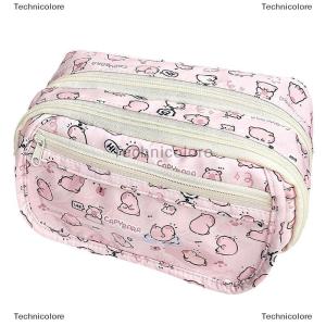 [COD] Technicolore กระเป๋าเก็บดินสอการ์ตูนสีชมพู capybara กล่องดินสอน่ารักความจุขนาดใหญ่กระเป๋าดินสอโรงเรียนเครื่องเขียนกระเป๋าแต่งหน้า