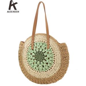 Casual Summer Straw Bag for Women Beach and Holiday Travel with Spacious Interior