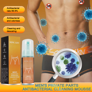 【KING LIFE】Men’s Private Parts Antibacterial Cleaning Mousse 60ml/ Antibacterial/Deodorization /Prevents Itch men private part wash