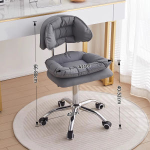 BALIKRUMAH Swivel Chair Soft Cloud Makeup Office Back Chair Adjustable Height Hydraulic Bar Chair Kerusi Kerusi Solek Kerusi Pusing 椅子 化妆凳