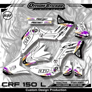 DECAL CRF 150L  FULL BODY . BISA CUSTOM GANTI NO DAN NAMA DESAIN. ADT.037