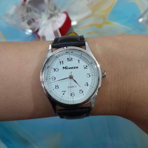 Đồng hồ nữ Misuzu dây da second hand si nhât đã qua sử dụng