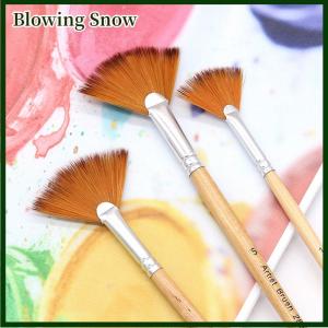 Blowing 【Flash Sale】5pcs Fan Shape Gouache Painting Pen Nylon Hair Paint Brush Drawing Art Supplies