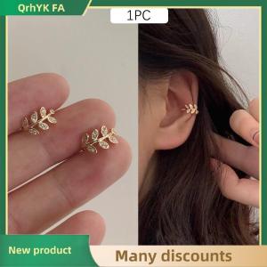 🔔🔔🔔QA 1pc Cute Metal Leaf Earcuff Clips On Earring for Women Girls No Cartilage Earrings Ear Ring