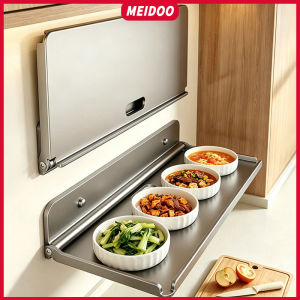 MEIDOO Kitchen Prep & Storage Rack – Drill-Free Wall-Mounted Foldable Food Prep Rack